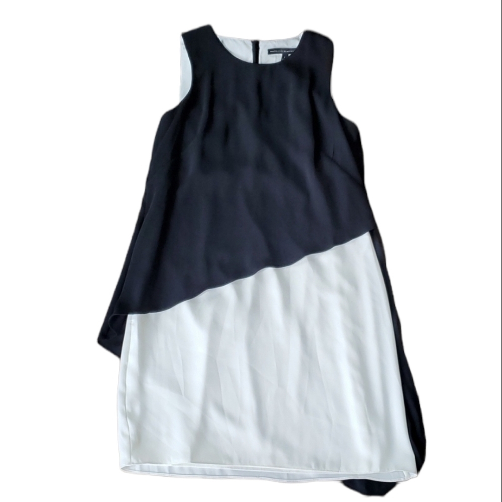 White House Black Market A line colorblock women dress sz 2